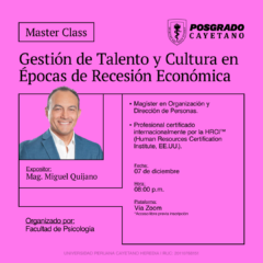 Gestión de Talento y Cultura en Épocas de Recesión Económica