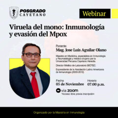 Viruela del mono: Inmunología y evasión del Mpox – Organizado por Maestría en Inmunología