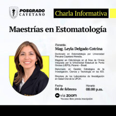 Charla informativa de Maestrías en Estomatología y especialidades