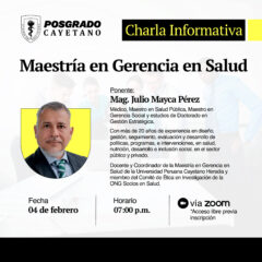 Charla Informativa: Maestría en Gerencia en Salud