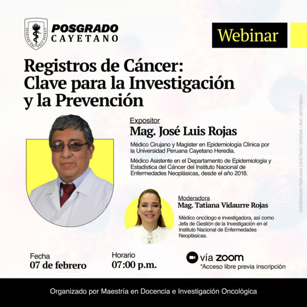 WEBINAR Registros de Cáncer