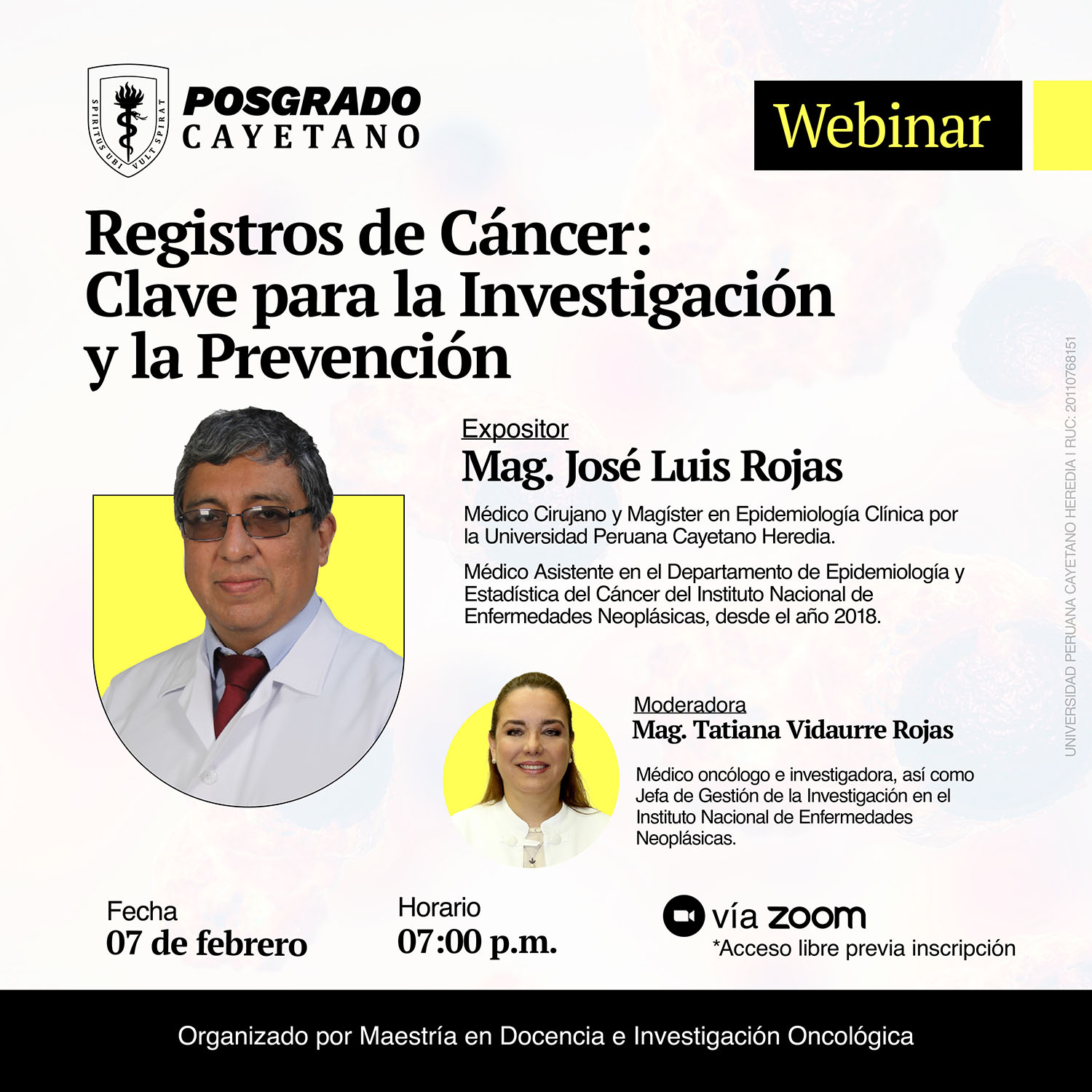 WEBINAR Registros de Cáncer