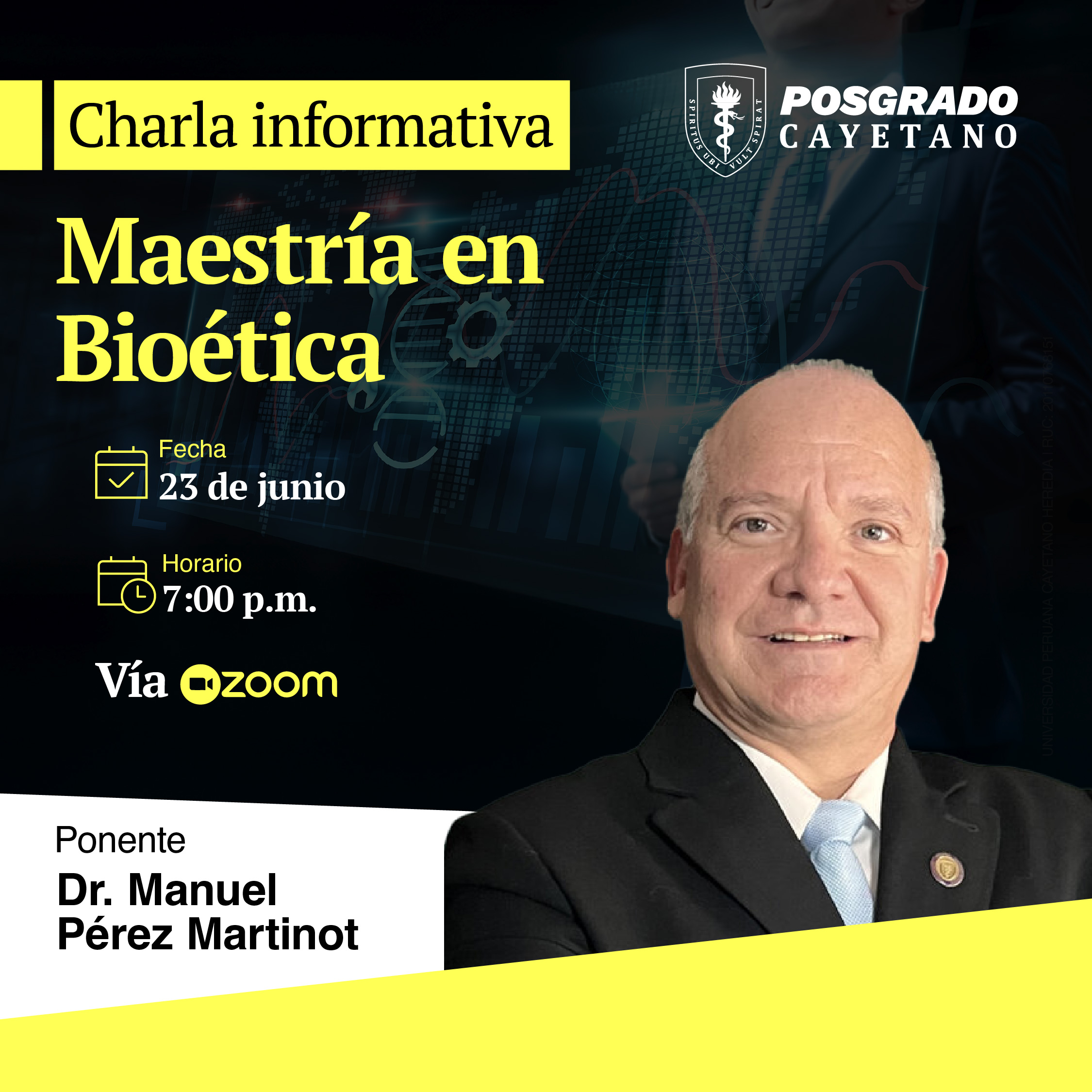 Charla informativa:  Maestría en Bioética
