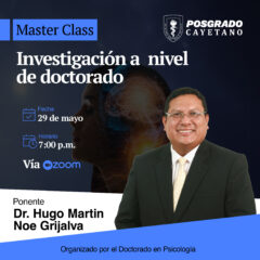Master Class: Investigación a nivel de doctorado