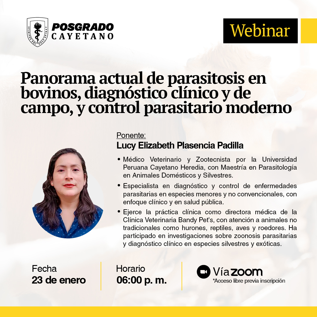 Webinar – Panorama actual de parasitosis en bovinos, diagnóstico clínico y de campo, y control parasitario moderno