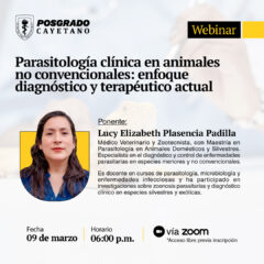 Webinar – Parasitología clínica en animales no convencionales: enfoque diagnóstico y terapéutico actual