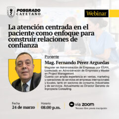 Webinar – La atención centrada en el paciente como enfoque para construir relaciones de confianza