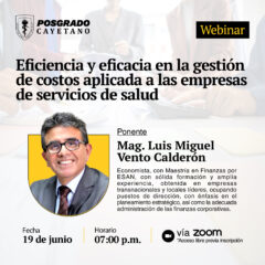 Webinar – Eficiencia y eficacia en la gestión de costos aplicada a las empresas de servicios de salud