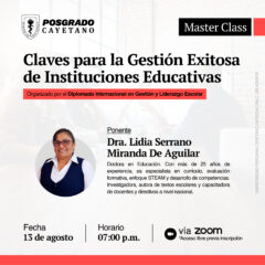 Masterclass – Claves para la Gestión Exitosa de Instituciones Educativas