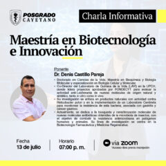 Charla Informativa – Maestría en Biotecnología e Innovación