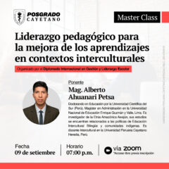Masterclass – Liderazgo pedagógico para la mejora de los aprendizajes en contextos interculturales