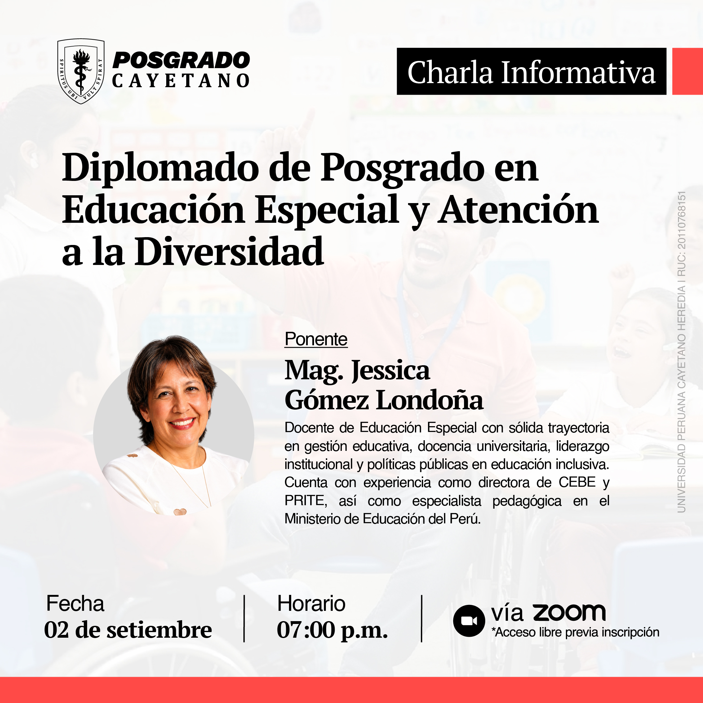 Charla Informativa – Diplomado de Posgrado en Educación Especial y Atención a la Diversidad