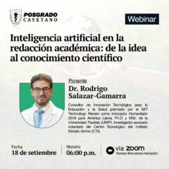 Webinar – Inteligencia artificial en la redacción académica: de la idea al conocimiento científico