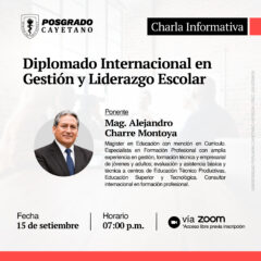 Charla Informativa – Diplomado Internacional en Gestión y Liderazgo Escolar