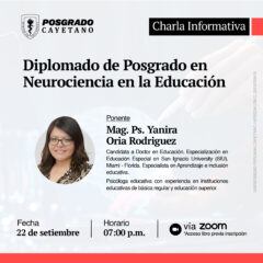 Charla Informativa – Diplomado de Posgrado en Neurociencia en la Educación