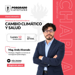 Charla informativa – Diplomado de especialización en cambio climático y salud